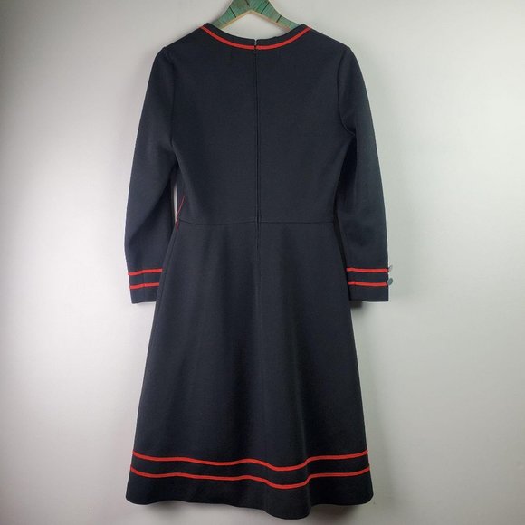 Vintage 1970s Domani Knits Retro A-Line Dress Sz 1 - Picture 10 of 15